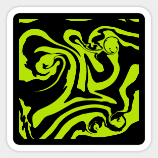 Spill - Lime Green and Black Sticker